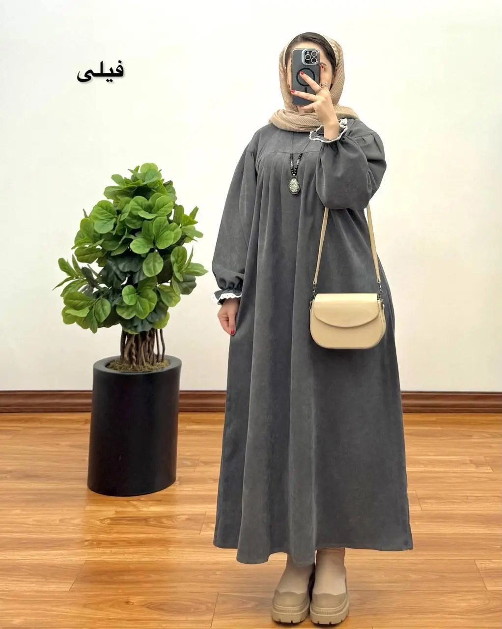 مانتو آیناز ( با پارچه کبریتی ) ۲